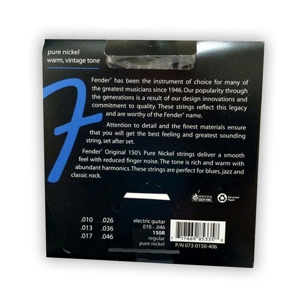 Encordado Guitarra Electrica Fender BALL END 150 R