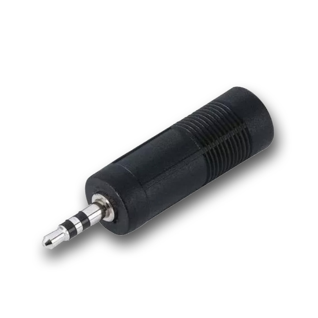 Adaptador Jack 6,5 a Plug 3,5 Estereo 08/09 Plastico