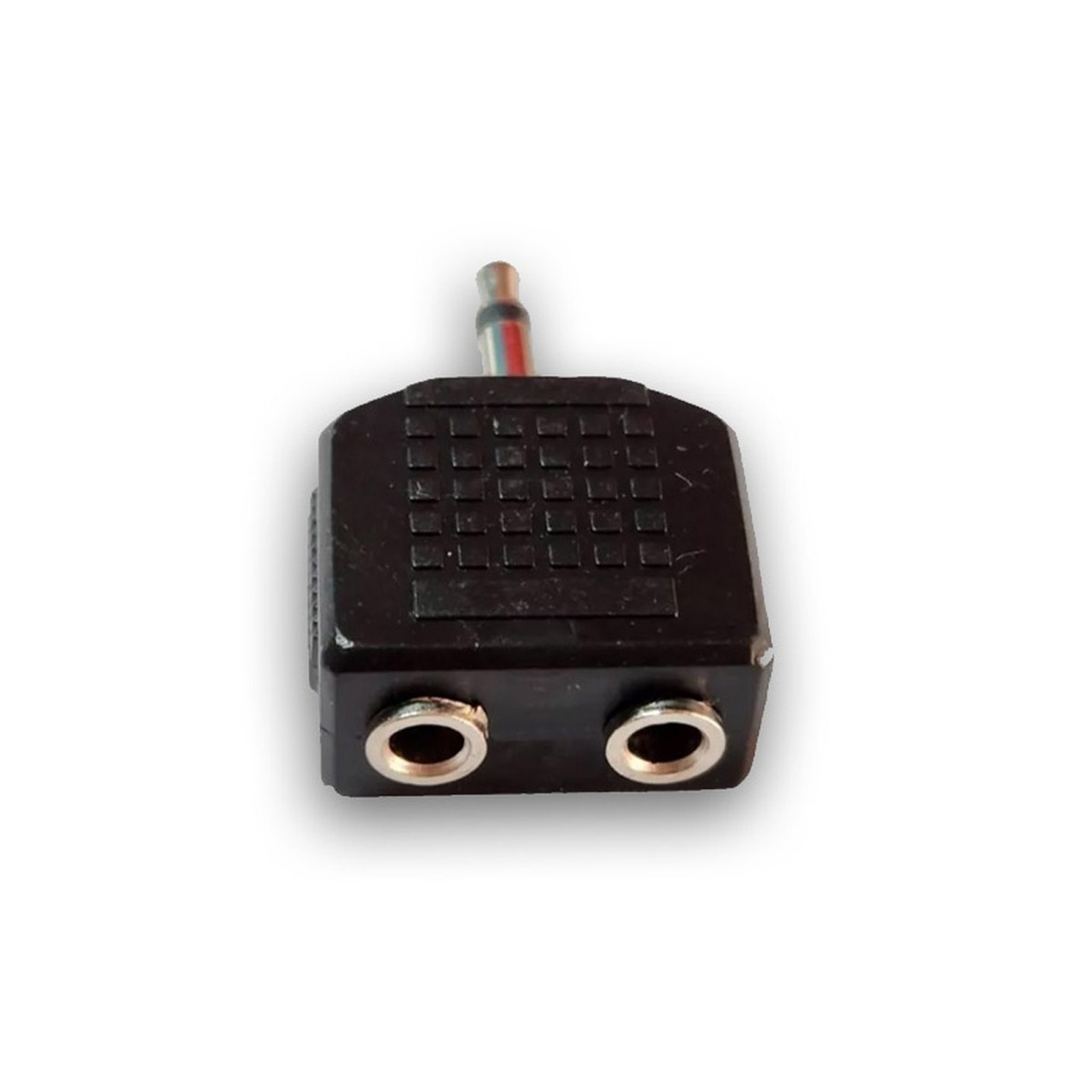Adaptador 2x Jack Stereo 3.5 a Plug Mono 3.5 Artekit 3.5M3.5DS Plastico