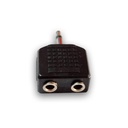 Adaptador 2x Jack Stereo 3.5 a Plug Mono 3.5 Artekit 3.5M3.5DS Plastico