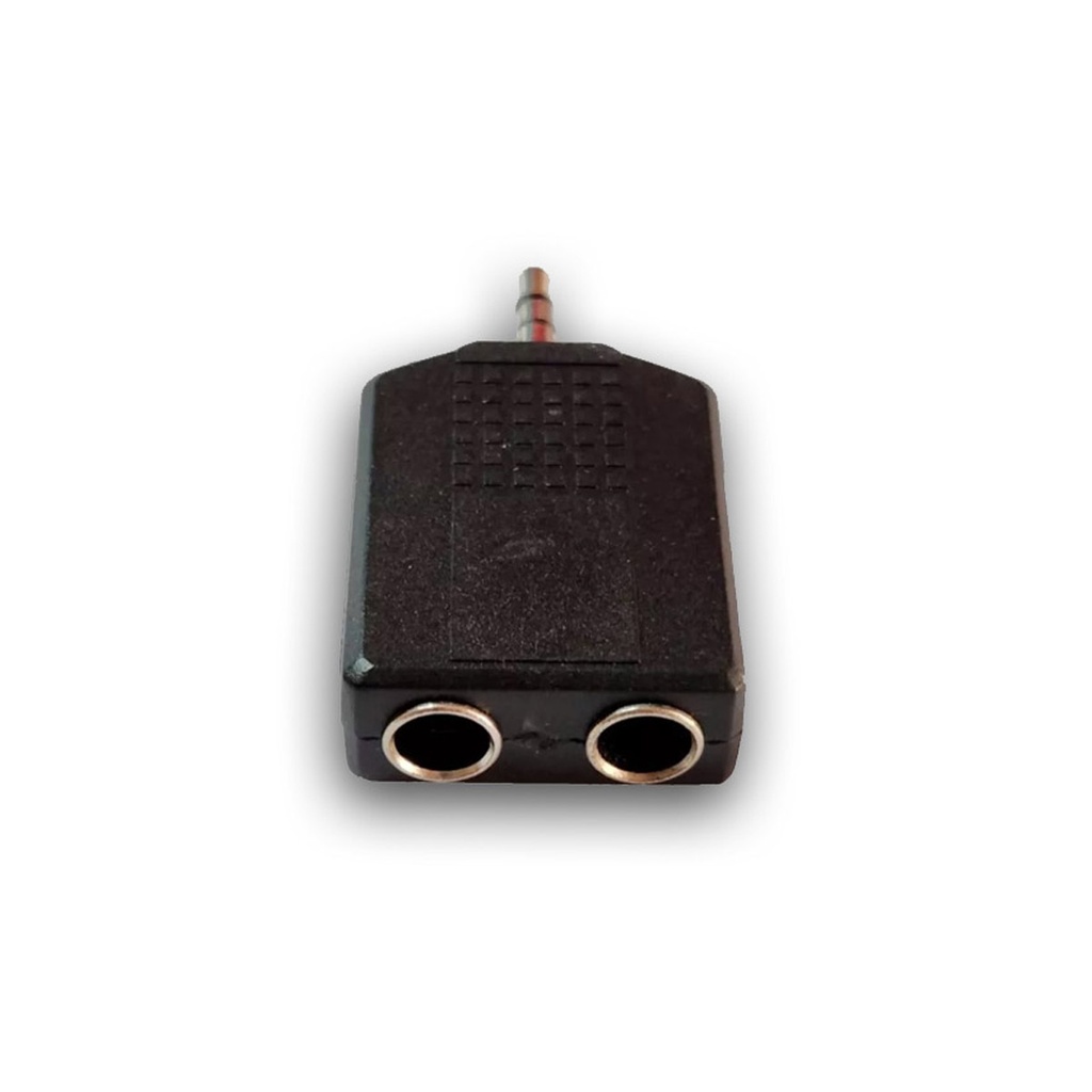 Adaptador 2 Jack Stereo 6.5 a Plug Stereo 3.5 Artekit 3.5S6.5DS Plastico