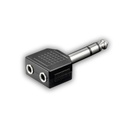 Adaptador 2 Jack Mono 3.5 a Plug Stereo 6.5 Artekit 6.5S3.5DM Plastico