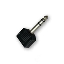 Adaptador 2 Jack Stereo 3.5 a Plug Stereo 6.5 Artekit 6.5S3.5DS Plastico