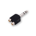 Adaptador 2 Jack Rca a Plug Stereo 6.5 Artekit 6.5SDRCA Plastico