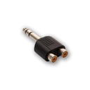 Adaptador 2 Jack Rca a Plug Stereo 6.5 Artekit 6.5SDRCA Plastico