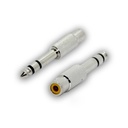 Adaptador Jack Rca a Plug Stereo 6.5 Artekit 6.5SRCAM Metalico