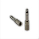 Adaptador Jack Stereo 3.5 a Plug Stereo 6.5 Artekit 6.5S3.5SM Metalico