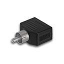 Adaptador 2 Jack Stereo 3.5 a Plug Rca Artekit RCA3.5DS Plastico