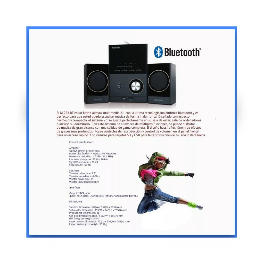 Home Theater Microlab M 223 BT