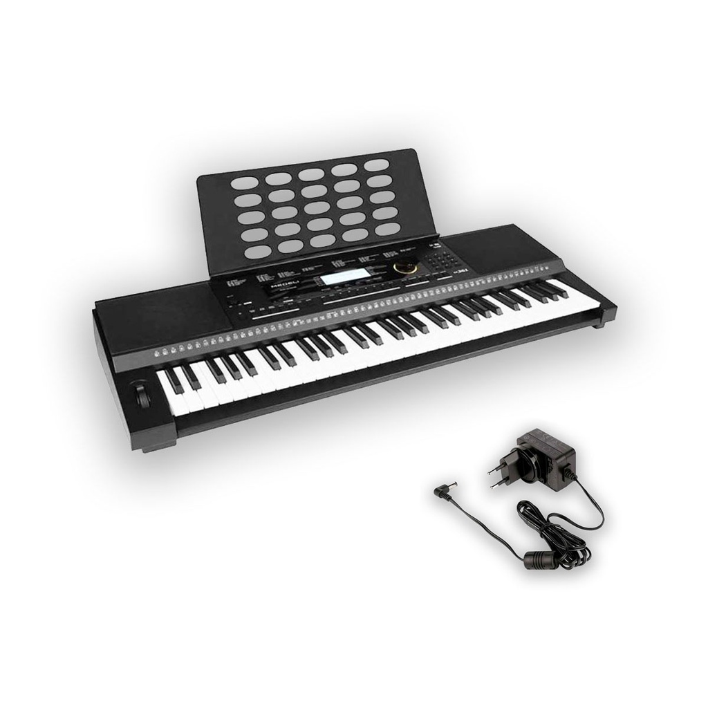 Teclado Organo Medeli M361 + Pedal Sustain + Funda + Fuente