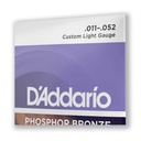 Encordado Guitarra Acustica D'addario EJ26 .011 0.52