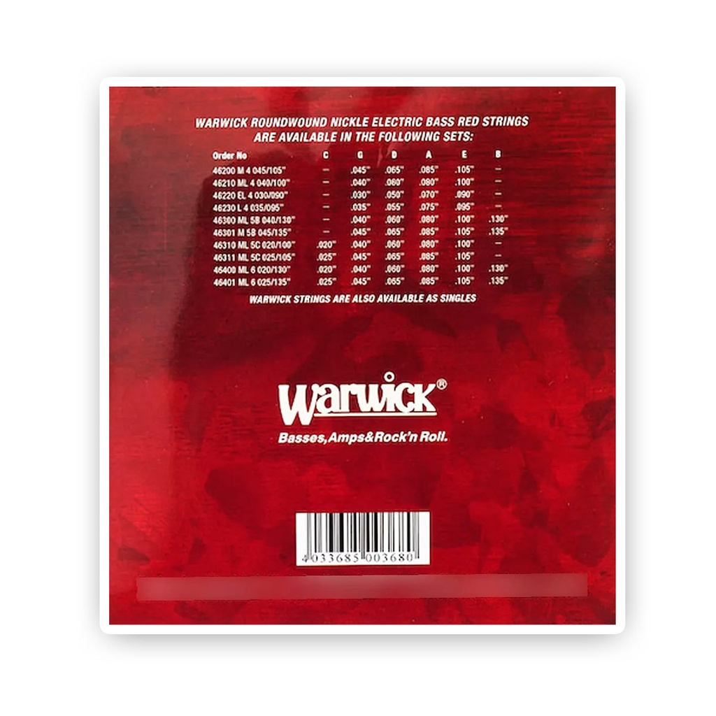 Encordados Warwick 46200 M 4 045/105