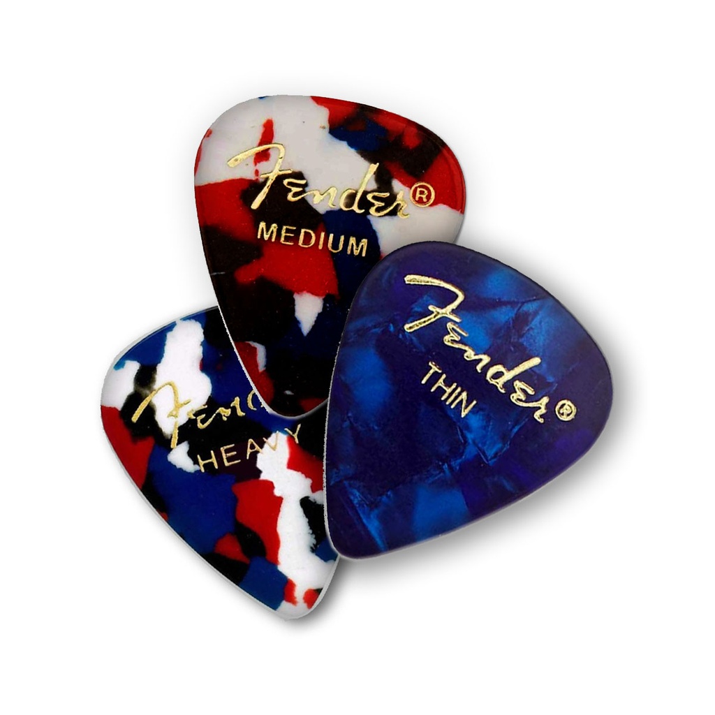 Puas Guitarra Fender Thin + Medium + Heavy (x3)