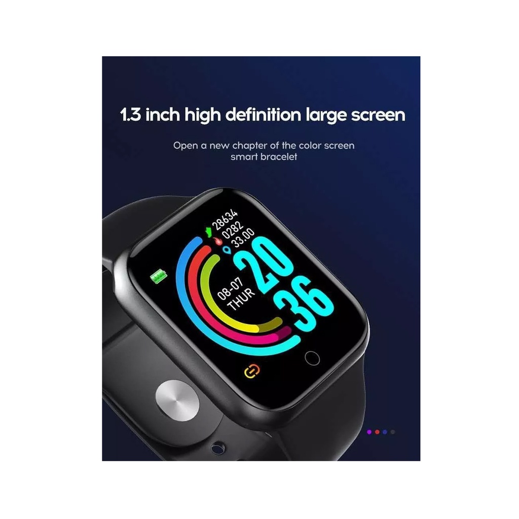 Smartwatch Reloj Inteligente Smart Band Y68
Bluetooth Y68 D20 Negro