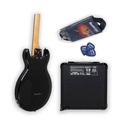 Guitarra SGR Schecter S-1 Satin Black + Marshall MG10 Gold + Cable Warwick 30203 D7 + Puas Black Smith 0.8; 1.0; y 1.2