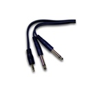 Cable Armado Plug Stereo 3.5 a 2 Plug Mono 6.5 - 2mts Artekit (C3.5STX26.5M2)