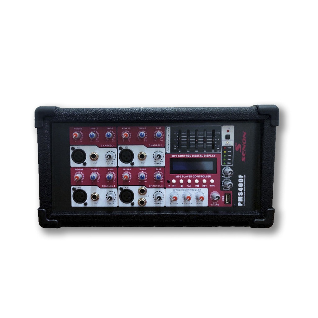 Mixer Senon PMS400F + Bafle Moon P15 + Pie de Bafle Senon SS02 (x2) + 