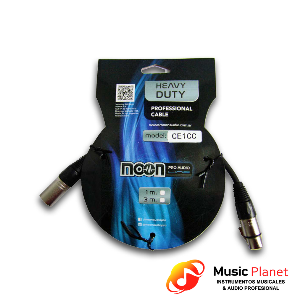 Cable Moon Audio Pro CE1CC XLRM / XLRH 1mt.
