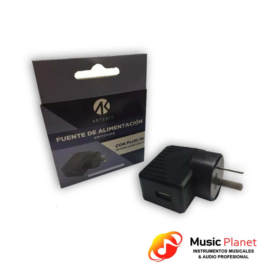 Fuente Switching de Pared 5V 2A USB Artekit AK5V2AUSB