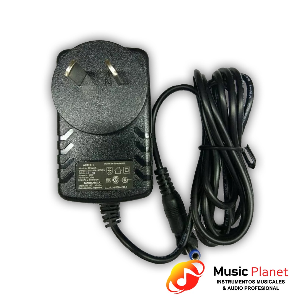 Fuente Switching de Pared 7.5V 1.5A Artekit AK7.5V1.5A