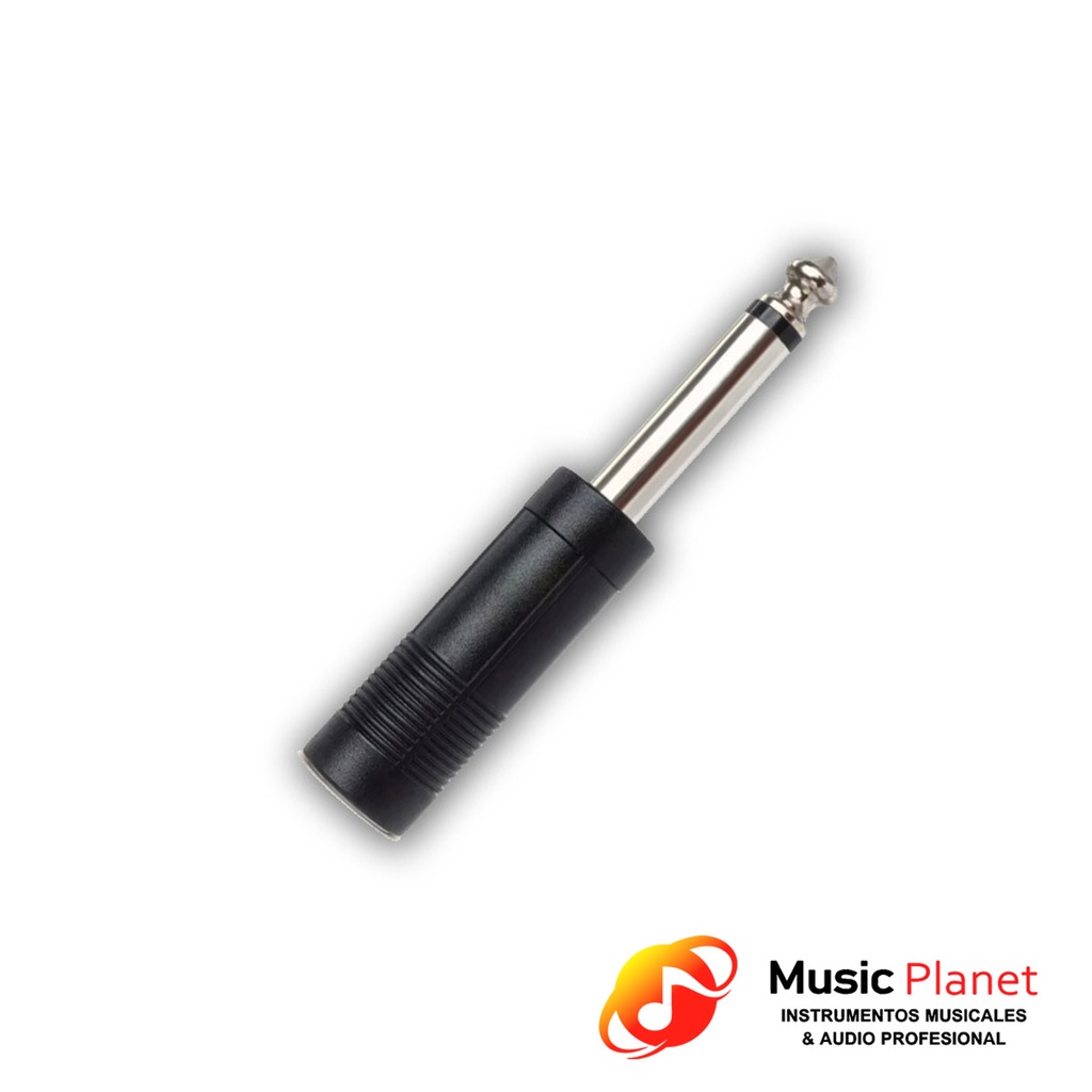 Adaptador Jack Stereo 6.5 a Plug Mono 6.5 (Artekit 6.5M6.5S) Plastico