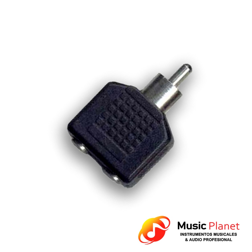 ​Adaptador 2 Jack Mono 3.5 a Plug RCA (Artekit RCA3.5DM) Plastico​
