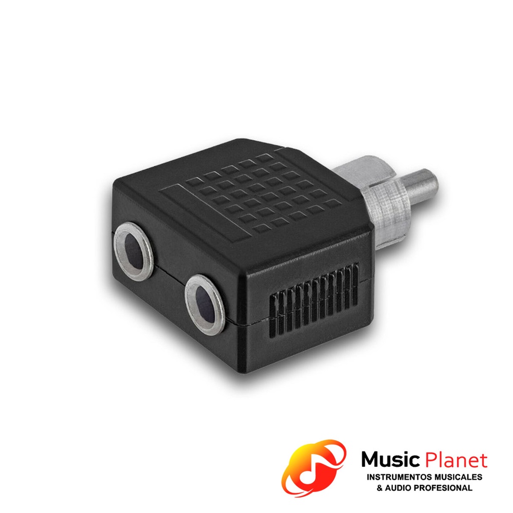 Adaptador 2 Jack Stereo 3.5 a Plug RCA (Artekit RCA3.5DS) Plastico