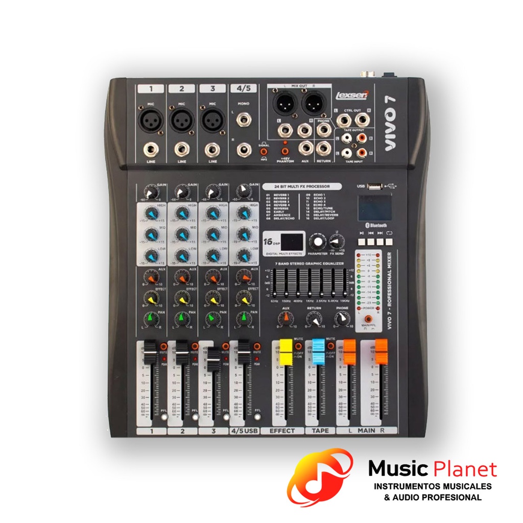 Consola / Mixer Lexsen Vivo 7
