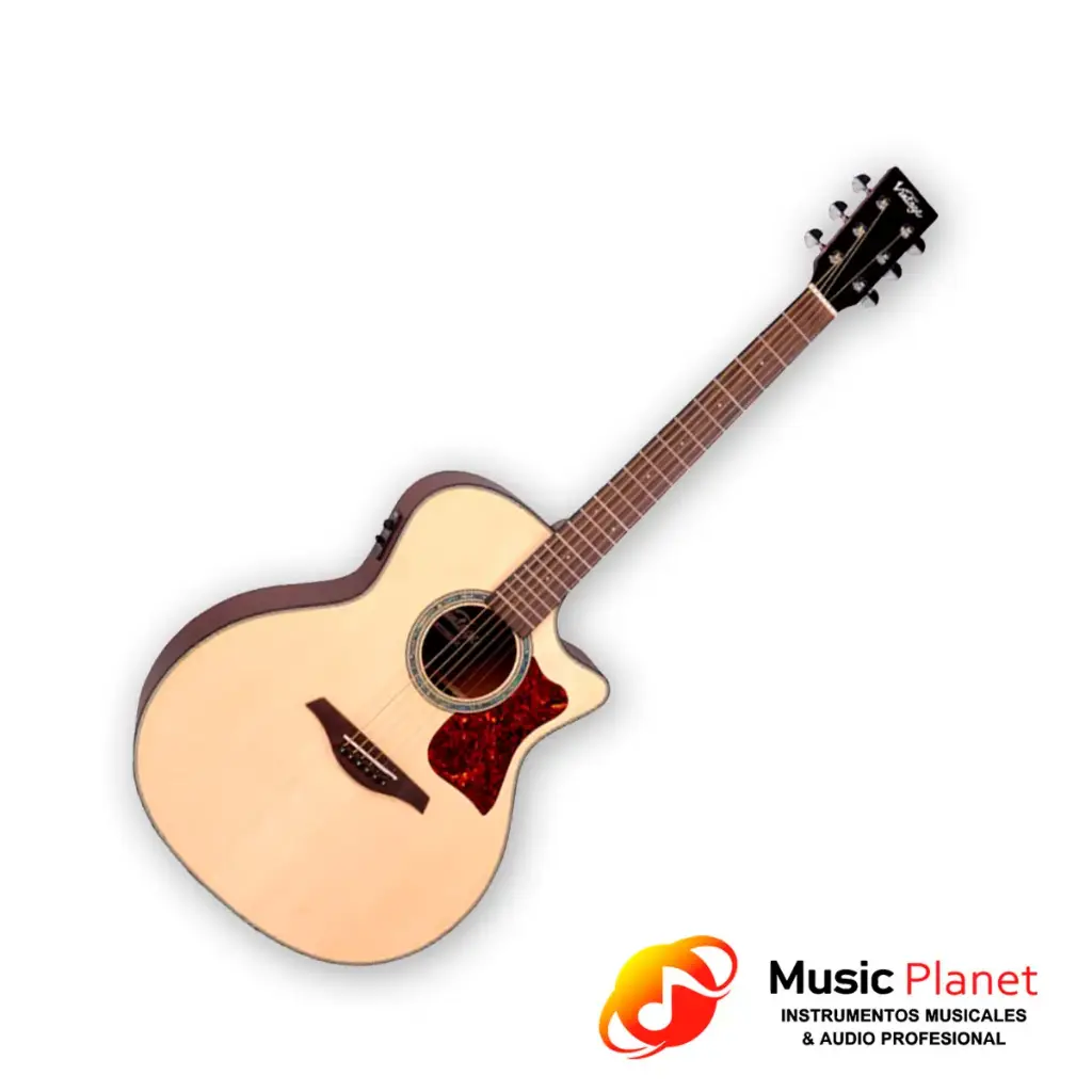 Guitarra Electroacustica Vintage VGA 900N (Outlet x Detalle)