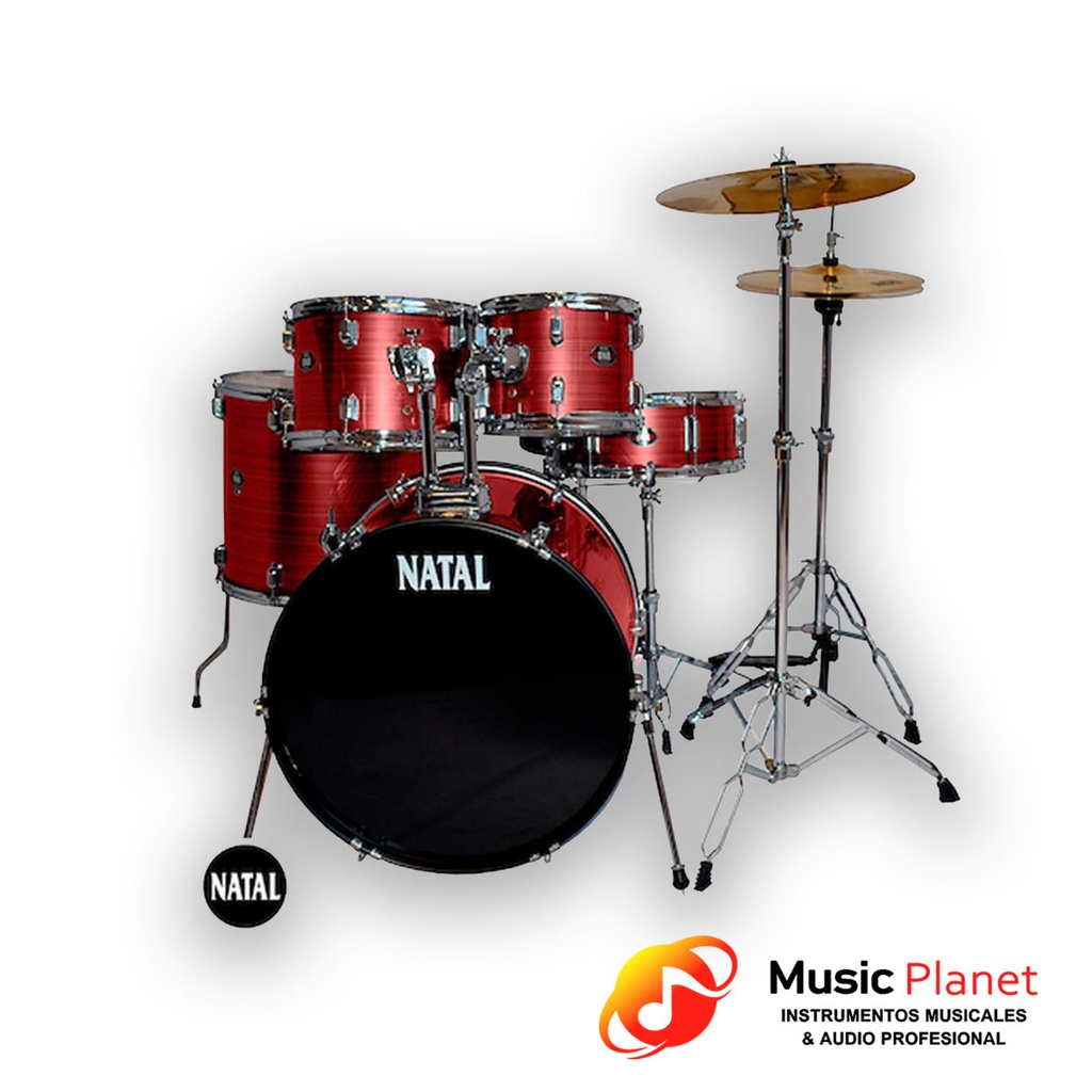 Bateria Acustica Natal Bordo Veteado