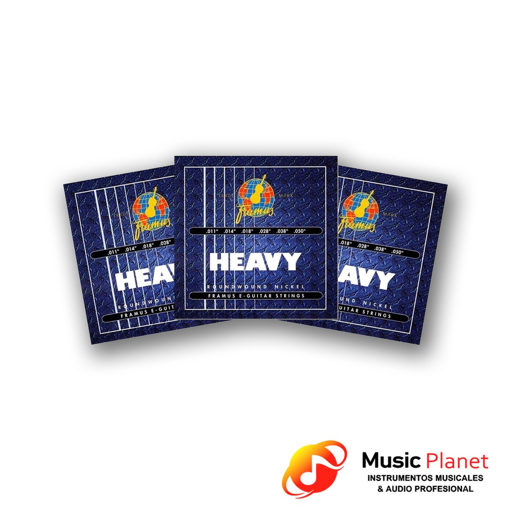 Encordados Guitarra Electrica Framus Heavy Pack x3   