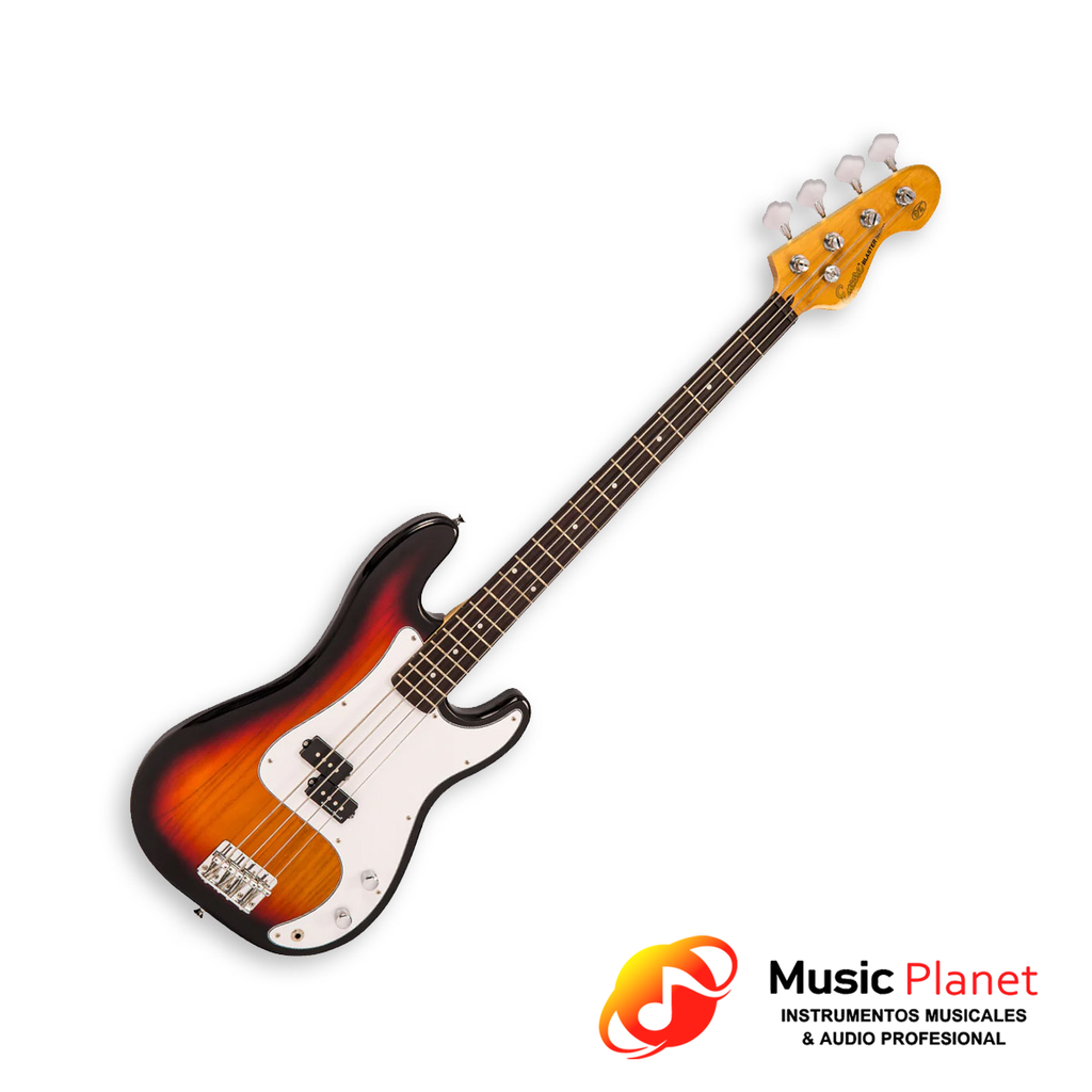 Bajo Electrico Encore E4 3 Tone Sunburst 