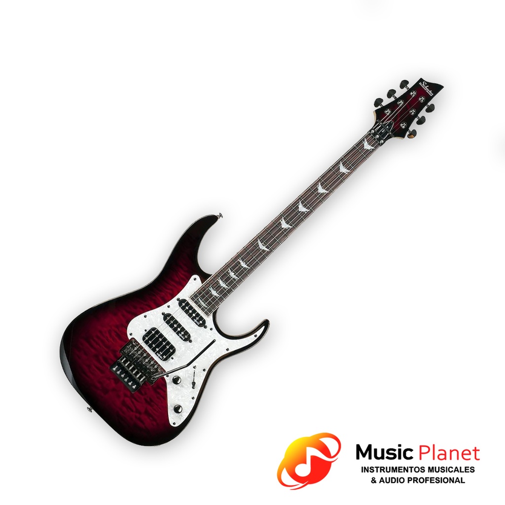 Guitarra Electrica Schecter Banshee-6 FR Extreme Black Cherry Burst