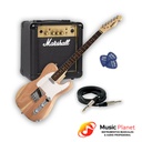 Guitarra Newen TL Natural + Amplificador Marshall MG10 GR + Cable Warwick 30203 D7 + 3 Puas