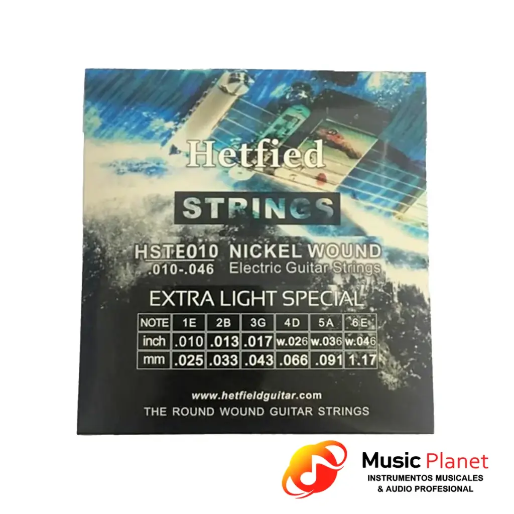 Encordado Guitarra Electrica Hetfield HSTE010