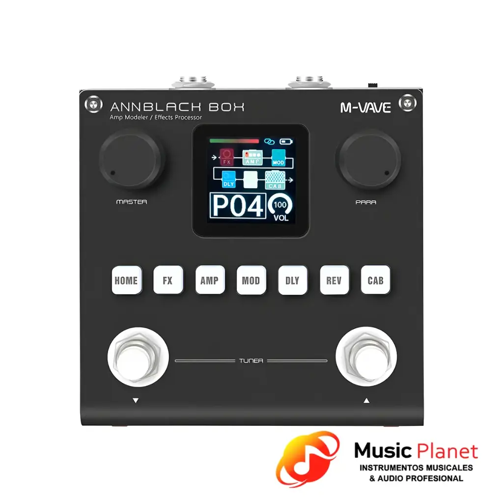 Pedalera Multiefectos M Vave BlackBox - Negro