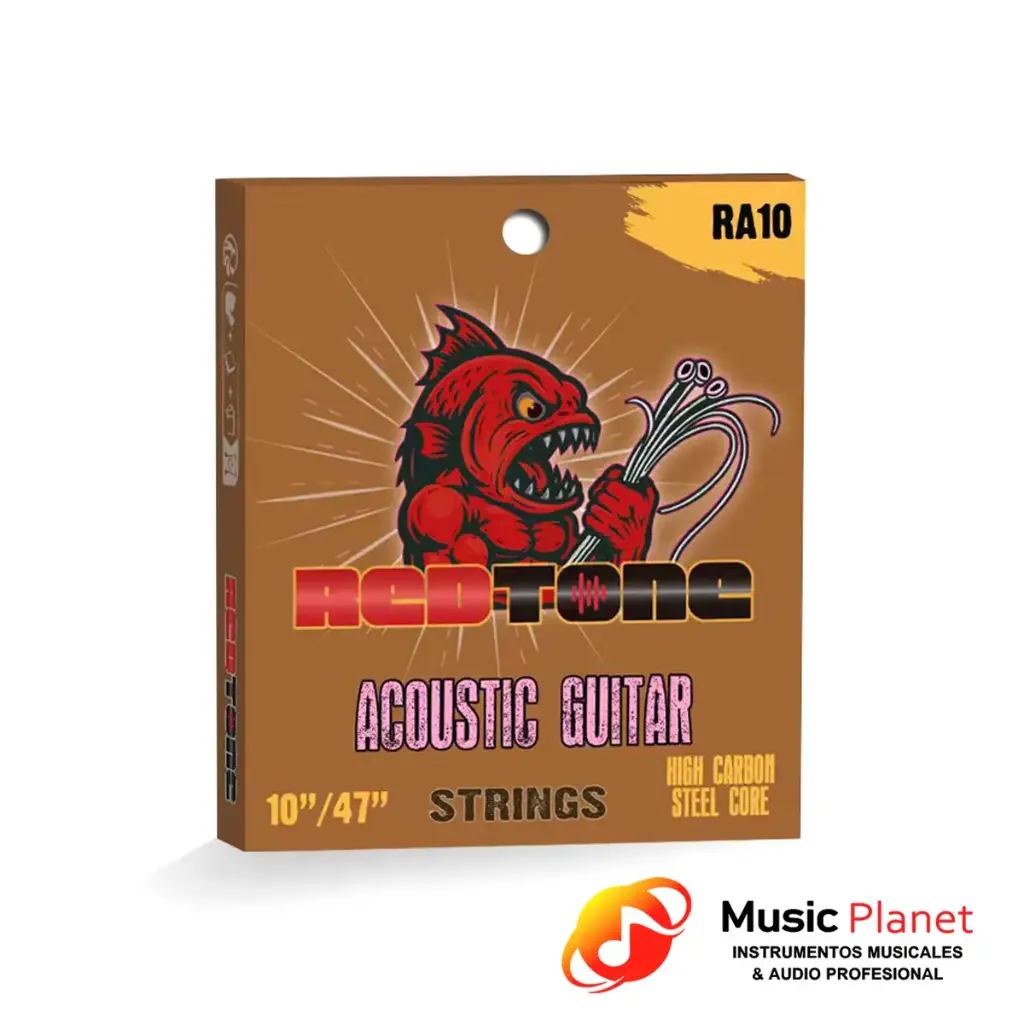 Encordado Guitarra Acustica Red Tone RA10 - 0.10 