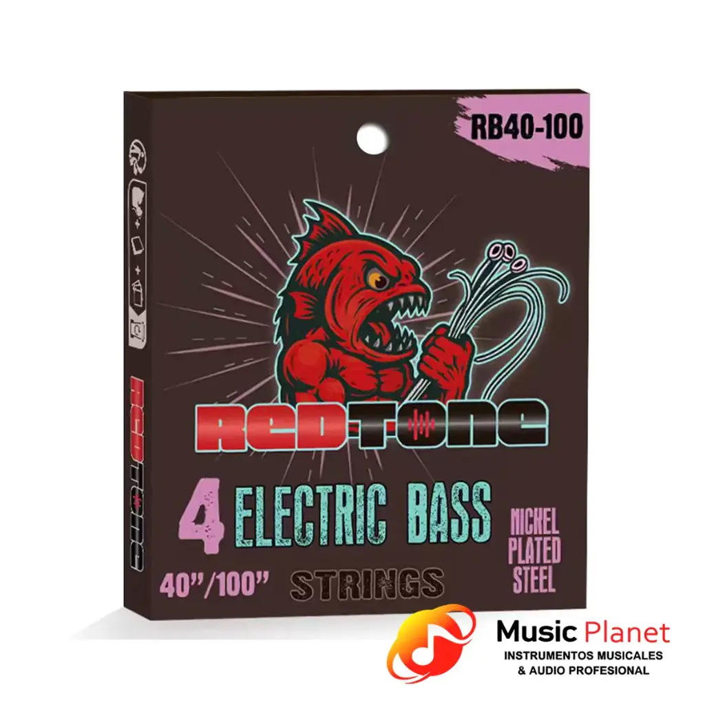 Encordado Bajo Electrico 4 Cuerdas Red Tone RB40-100 - 0.40