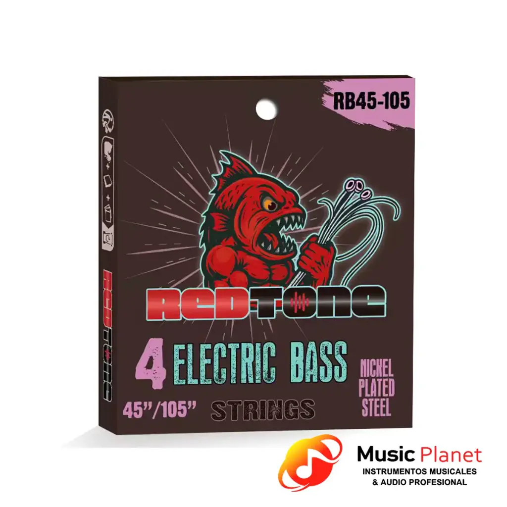 Encordado Bajo Electrico 4 Cuerdas Red Tone RB45-105 - 0.45