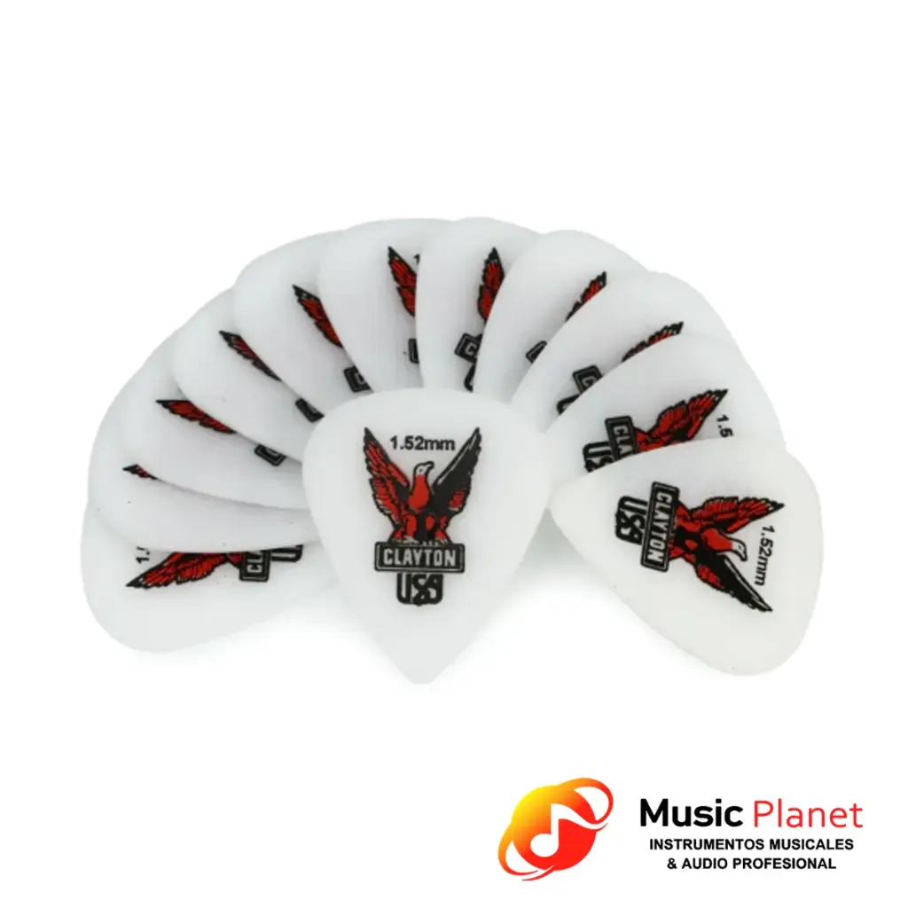 Pack Puas x12u Clayton S152 - 1.52mm - Blanco