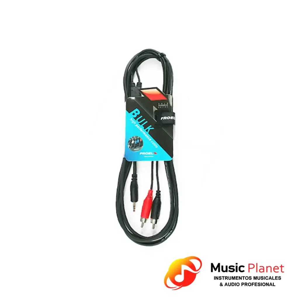 Cable RCA/RCA - MiniPlug Stereo Proel BULK540LU3 - 3 mts