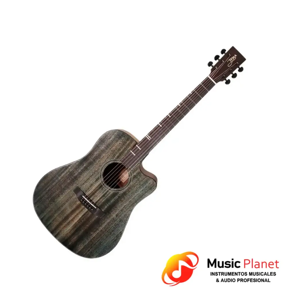 Guitarra Electroacustica Tyma Guitars - HDC-350M-AB - Gris
