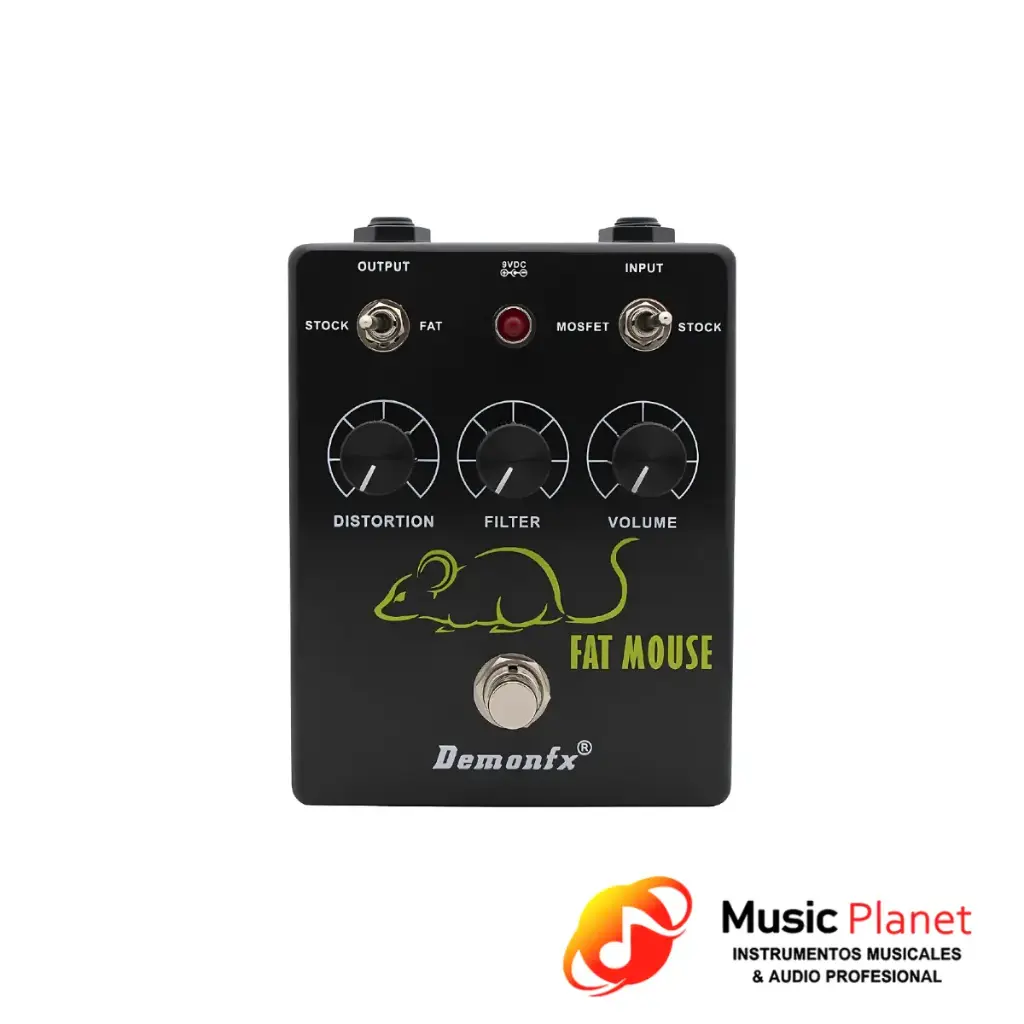 Pedal Fuzz Demon FX - Fat Mouse - Negro