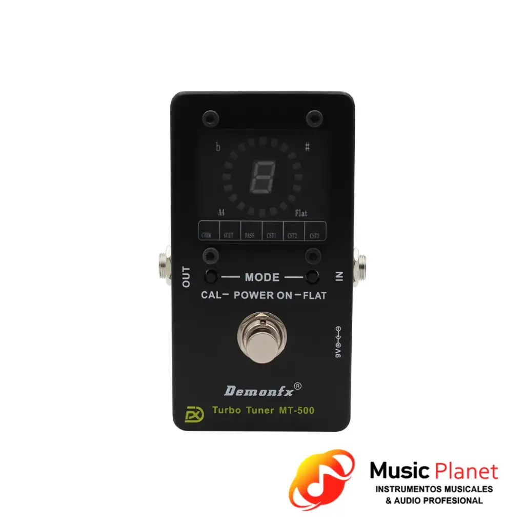 Pedal Afinador Demon FX - Turbo Tuner - Negro