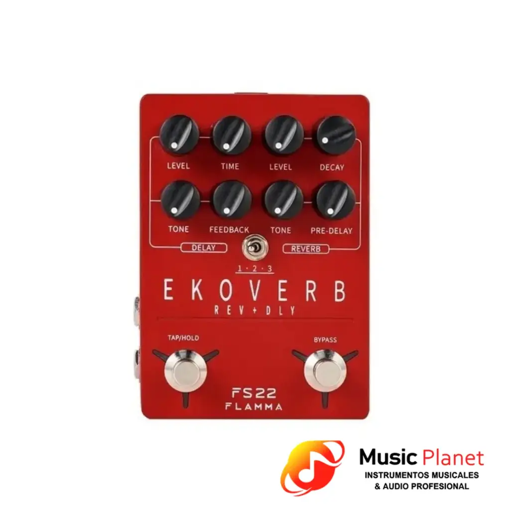 Pedal Delay/Reverb Famma - FS22 EKOVERB - Rojo