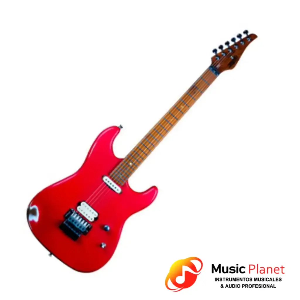 Guitarra Electrica Jet Guitars - JS850 FR Relic Red Distressed - Rojo