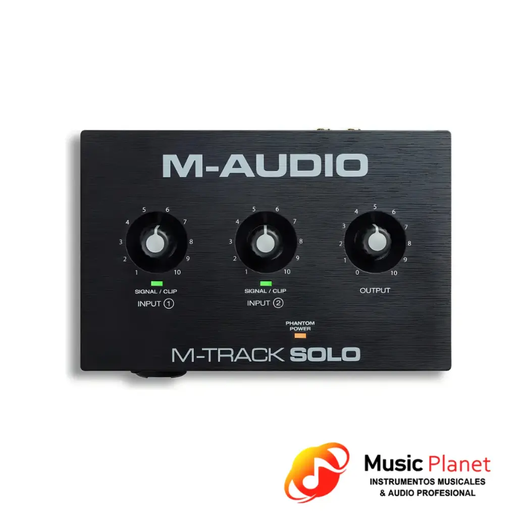 Interface de Audio & Midi M-Audio - MTRACK SOLO - Negro