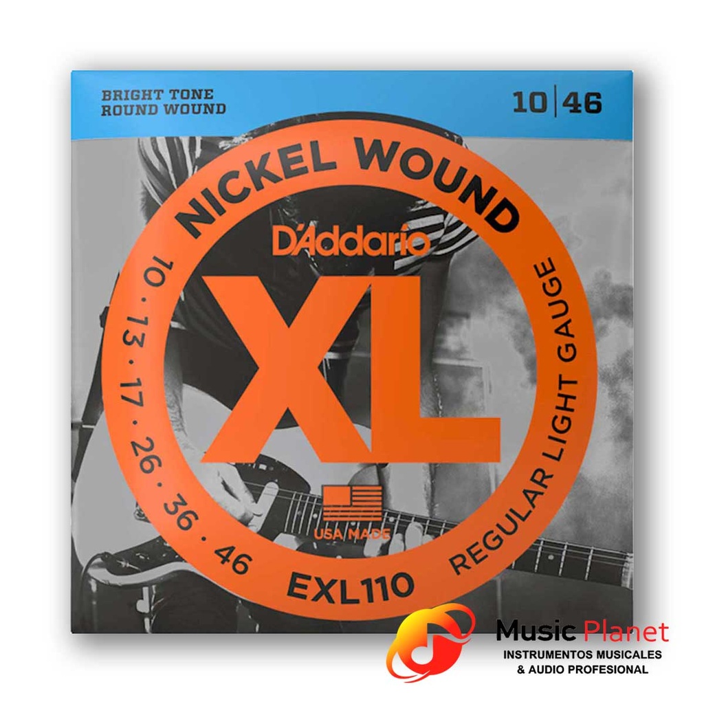 Encordado Guitarra Electrica D'addario EXL 110 