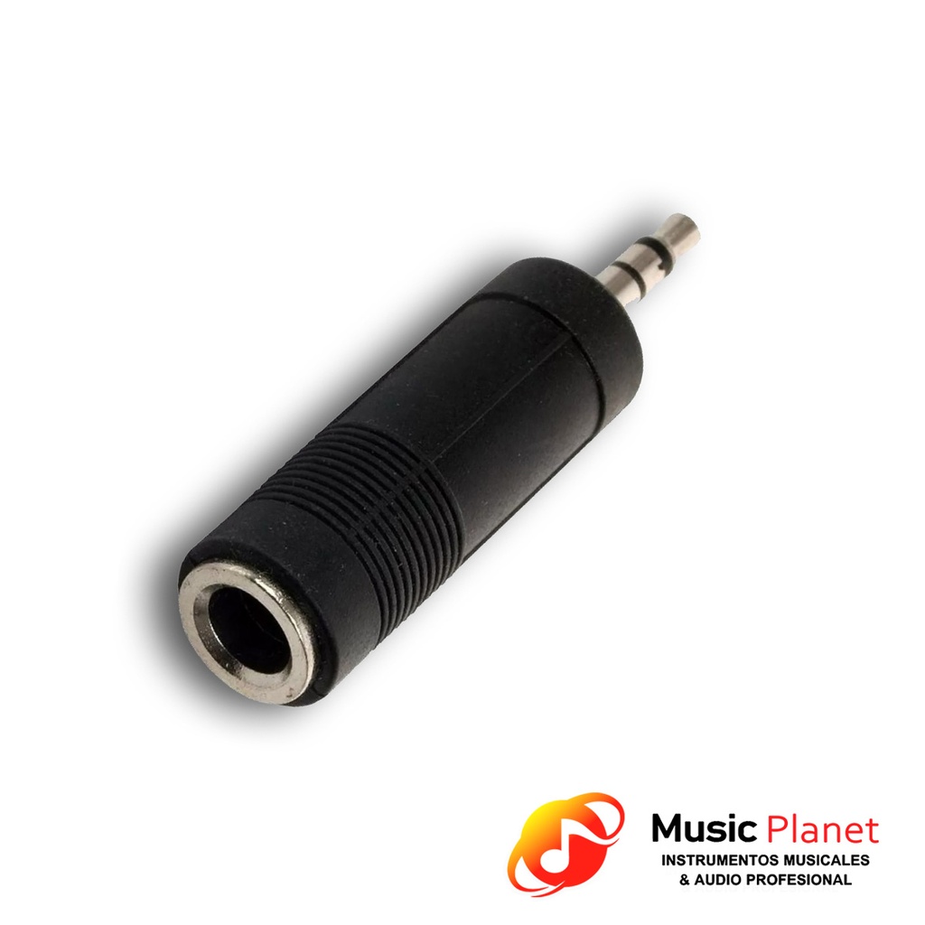Adaptador Jack 6,5 a Plug 3,5 Estereo (08/09) Plastico