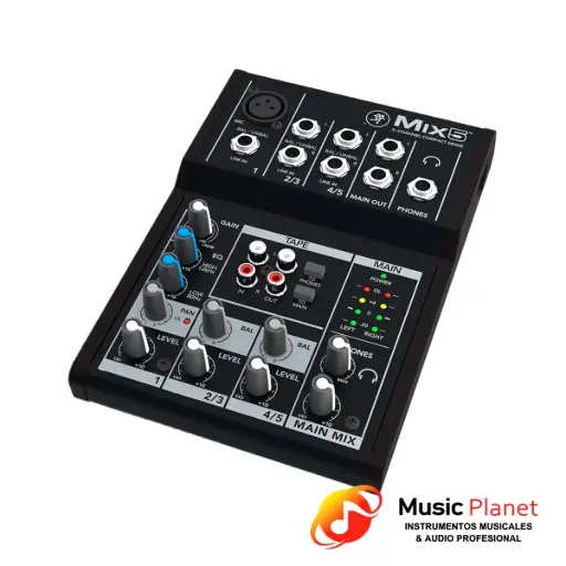 [(3) 516100100] Consola Mixer Mackie Mix5 